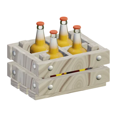 Caja de cerveza  3D Icon