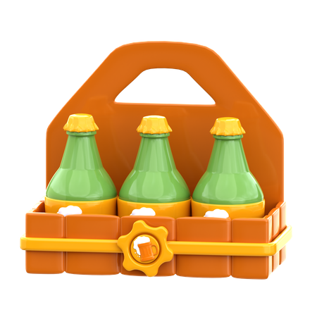 Caja de cerveza  3D Icon