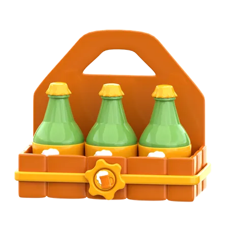 Caja de cerveza  3D Icon