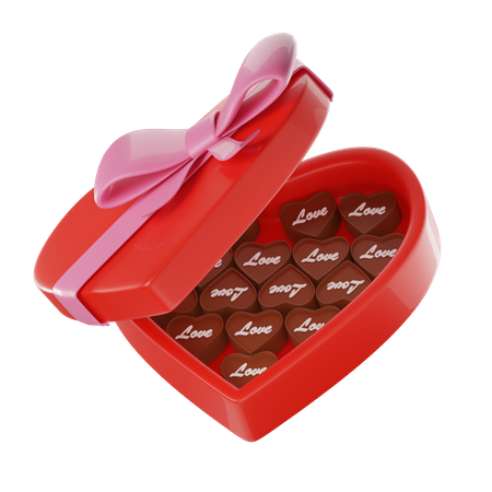 Caja de chocolates  3D Icon