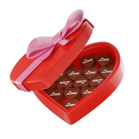 Caja de chocolates  3D Icon