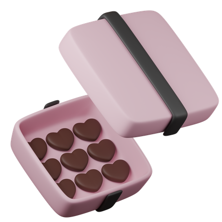 Caja de chocolates  3D Icon