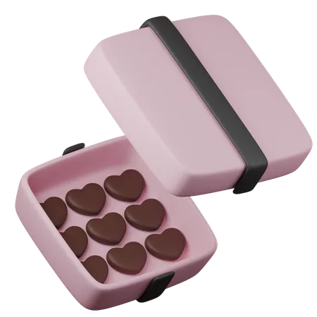 Caja de chocolates  3D Icon