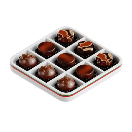 Caja de chocolates  3D Icon