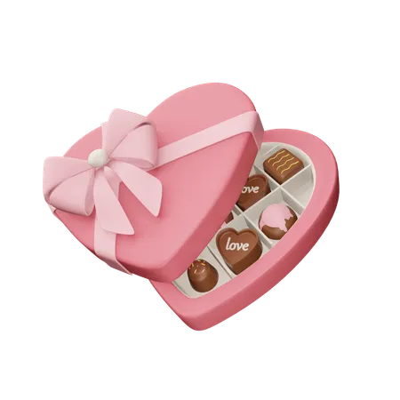 Caja de chocolates  3D Icon