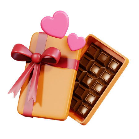 Caja de chocolates  3D Icon