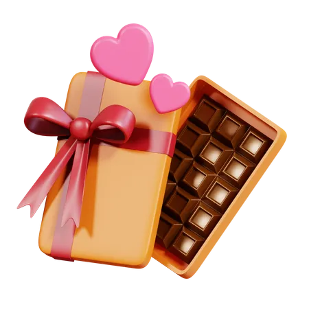 Caja de chocolates  3D Icon