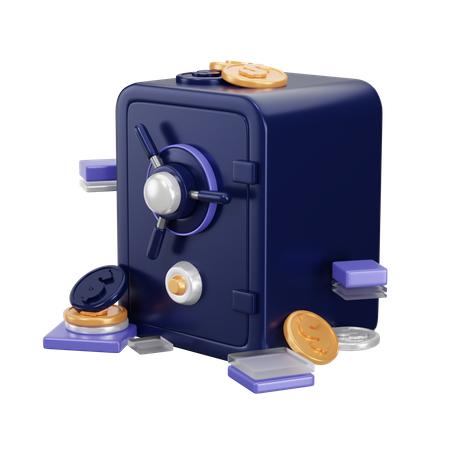 Caja de deposito  3D Icon