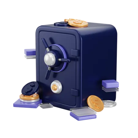 Caja de deposito  3D Icon