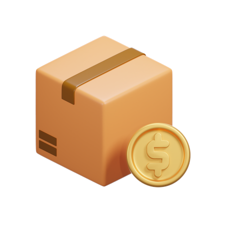 Caja de un dólar  3D Icon