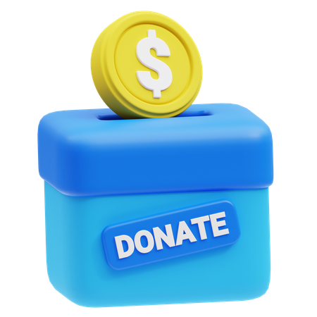 Caja de donación  3D Icon