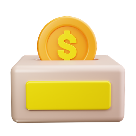 Caja de donación  3D Icon