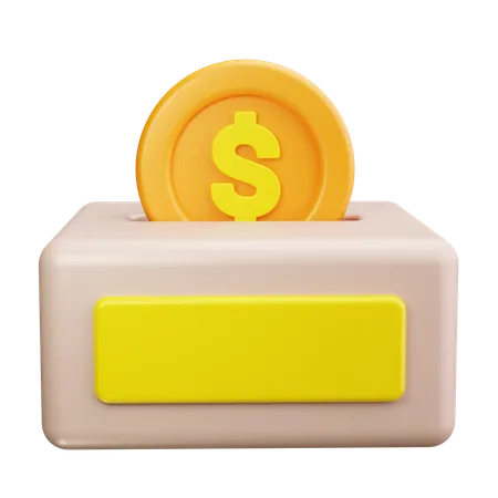 Caja de donación  3D Icon