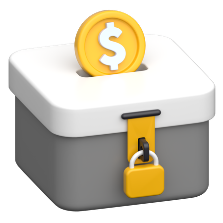 Caja de donación  3D Icon