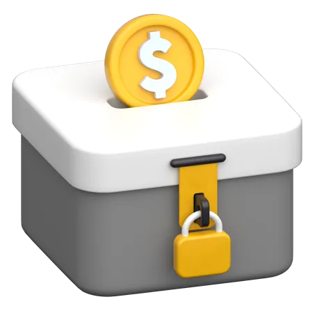 Caja de donación  3D Icon