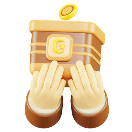 Caja de donación  3D Icon