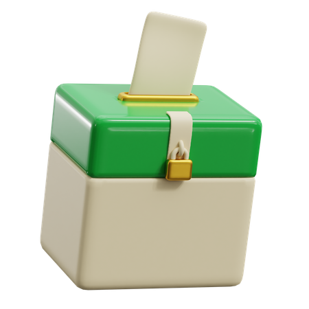 Caja de donación  3D Icon