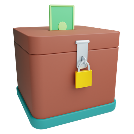 Caja de donación  3D Icon