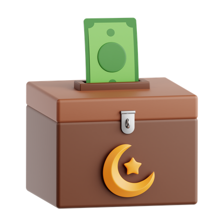 Caja de donación  3D Icon