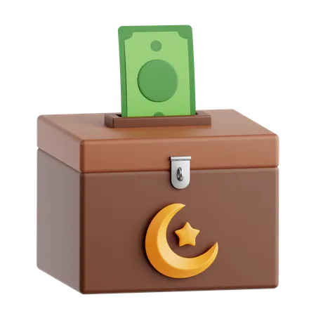 Caja de donación  3D Icon