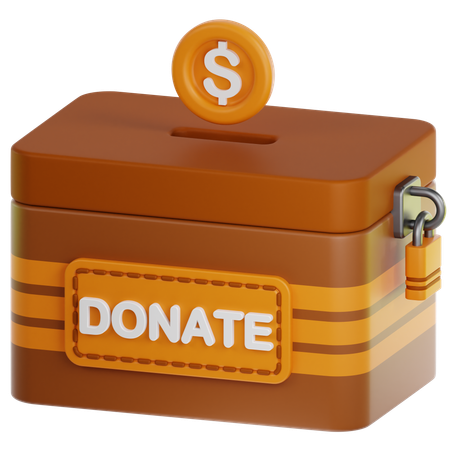 Caja de donación  3D Icon