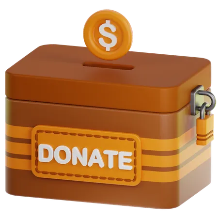 Caja de donación  3D Icon