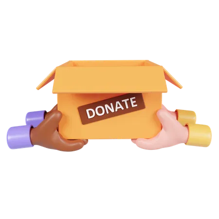 Caja de donación  3D Icon