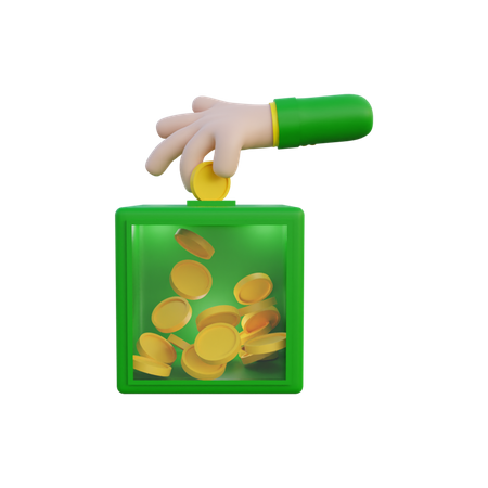 Caja de donación  3D Icon