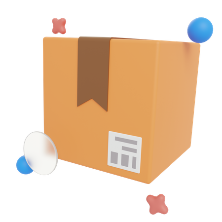 Caja de entrega  3D Illustration