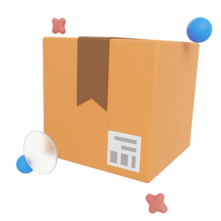 Caja de entrega  3D Illustration