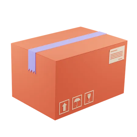 Caja de envío  3D Icon