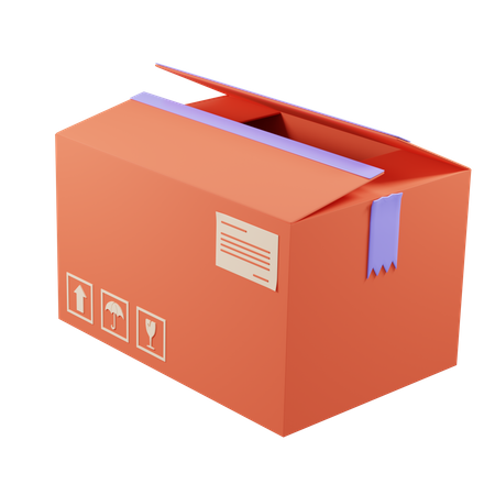 Abrir caja de envío  3D Icon