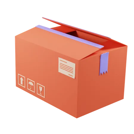 Abrir caja de envío  3D Icon