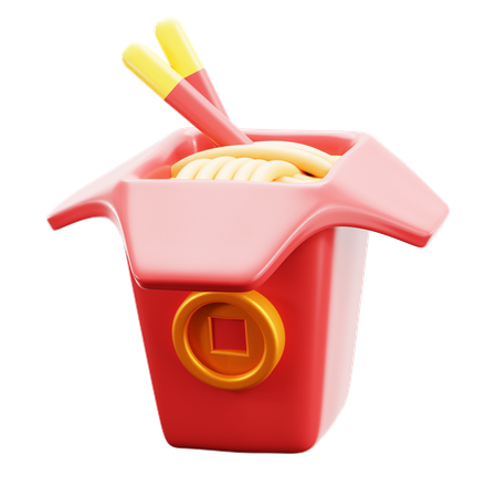 Caja de fideos  3D Icon