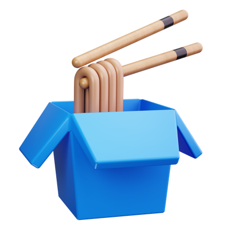 Caja de fideos  3D Icon