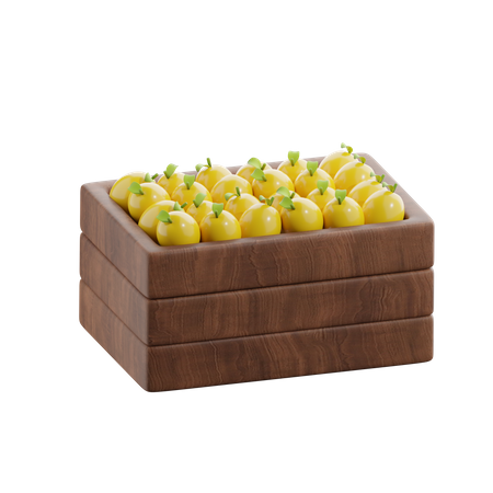 Caja de frutas  3D Icon