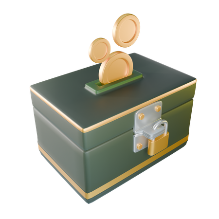 Caja de gastos de ramadán  3D Icon