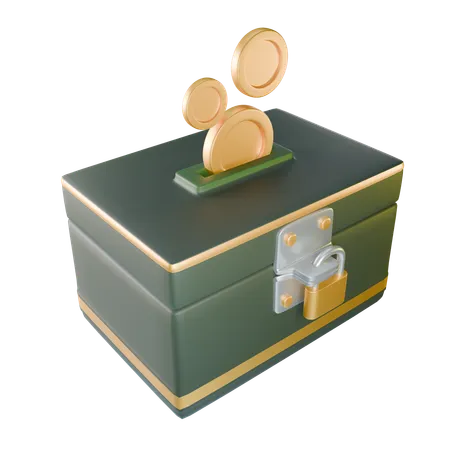 Caja de gastos de ramadán  3D Icon