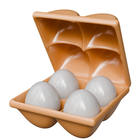 Caja de huevos  3D Icon