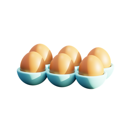 Caja de huevos  3D Icon