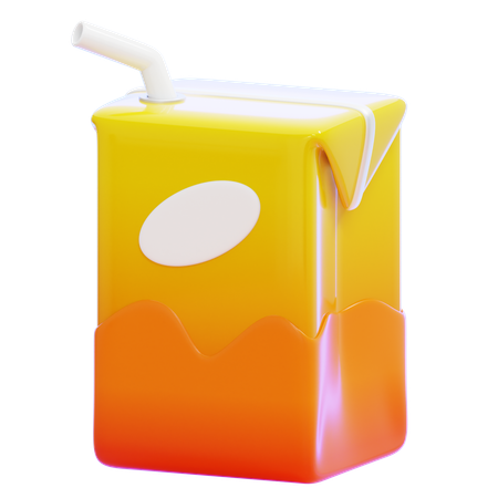 Caja de jugo  3D Icon