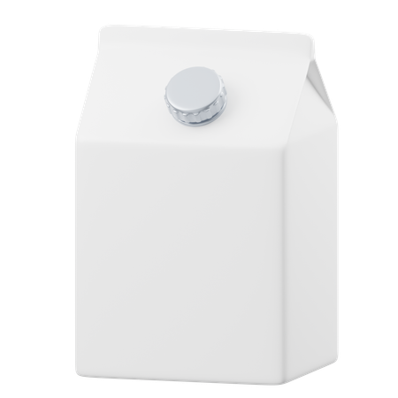 Caja de leche  3D Icon