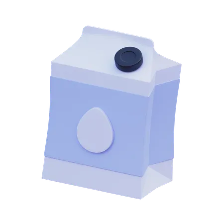 Caja de leche  3D Icon