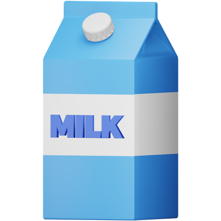 Caja de leche  3D Icon