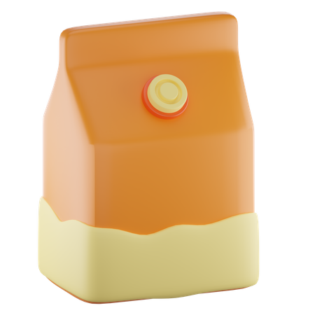 Caja de leche  3D Icon