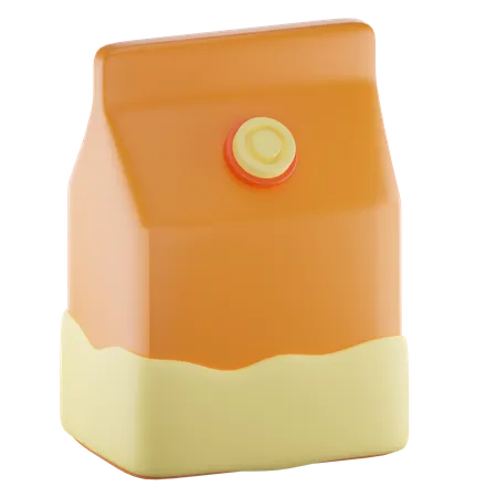 Caja de leche  3D Icon