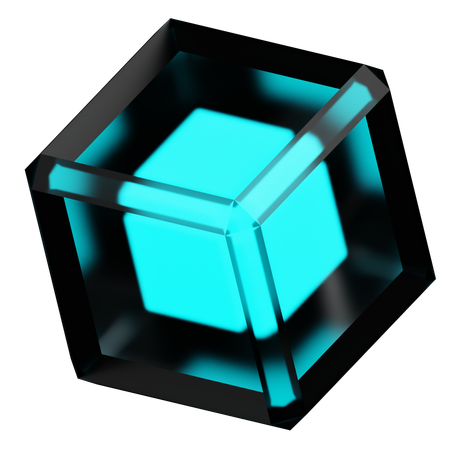 Caja de luz azul  3D Icon