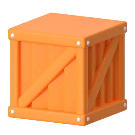 Caja de madera  3D Icon