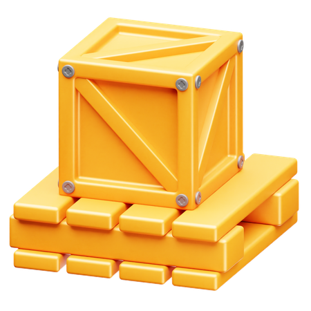 Caja de madera  3D Icon