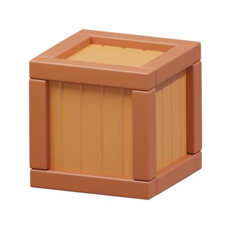 Caja de madera  3D Icon